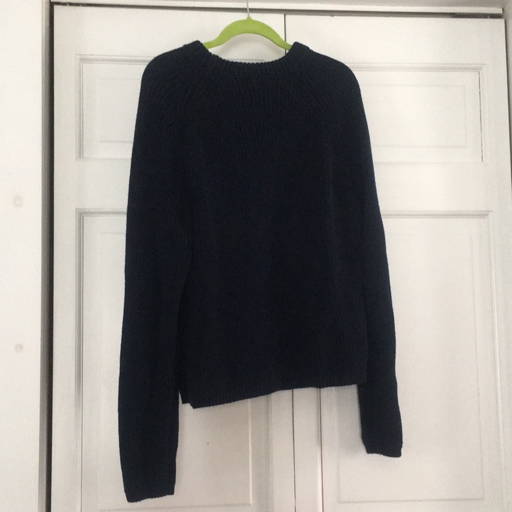 Quince fisherman sweater 100% cotton navy blue - Picture 5 of 6